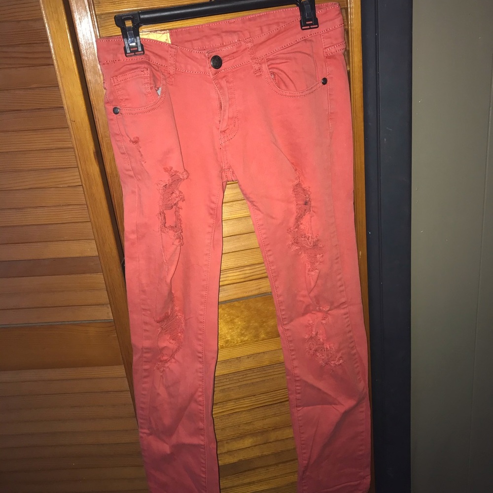 multicolored jeans